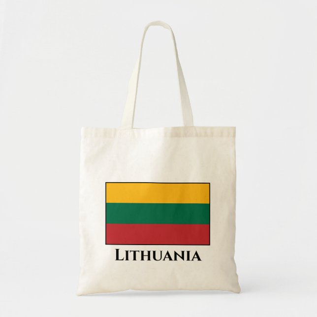 Bolsa Tote Bandeira da Lituânia (lituana) (Frente)