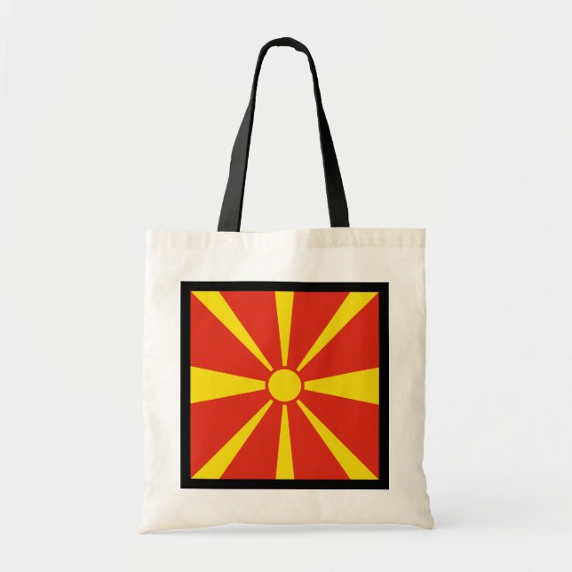 Bolsa Tote Bandeira da Macedônia do Norte (Frente)