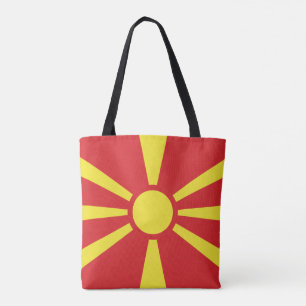 Bolsa Tote Bandeira da Macedônia do Norte