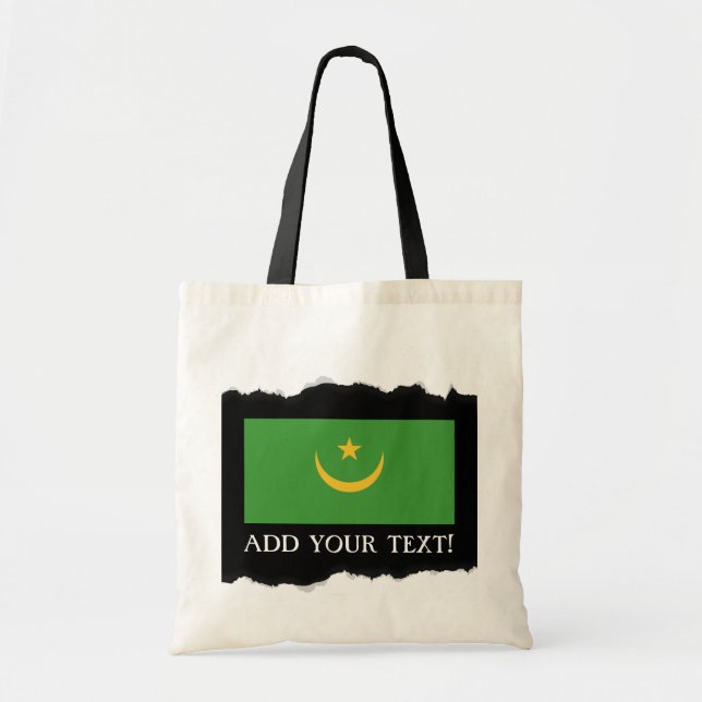 Bolsa Tote Bandeira da Mauritânia (Frente)