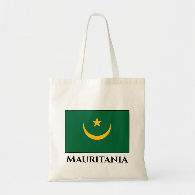 Bolsa Tote Bandeira da Mauritânia (Frente)