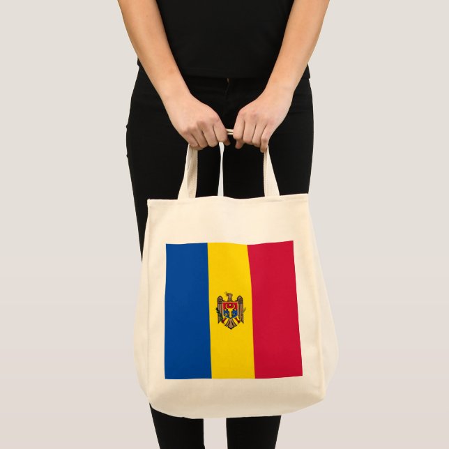 Bolsa Tote Bandeira da Moldávia (Frente (produto))