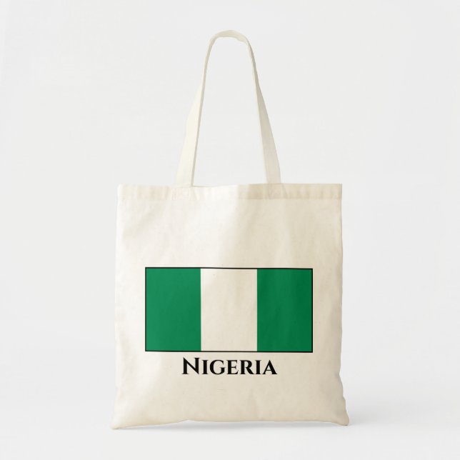 Bolsa Tote Bandeira da Nigéria (nigeriana) (Frente)