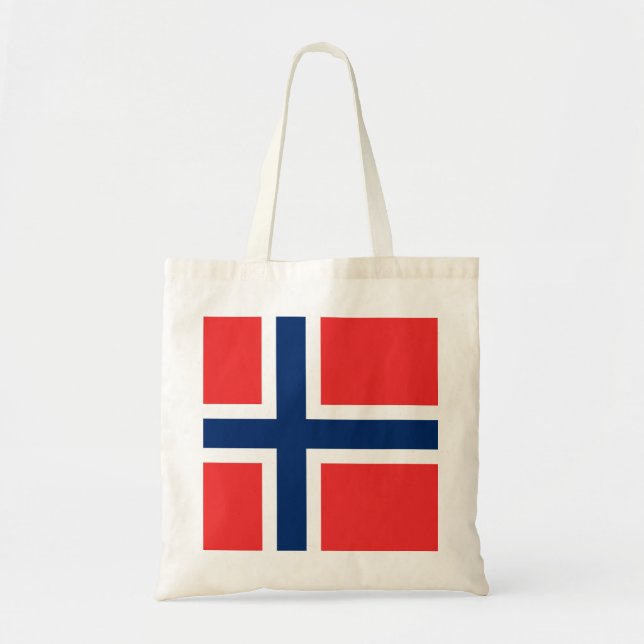 Bolsa Tote Bandeira da Noruega (Frente)