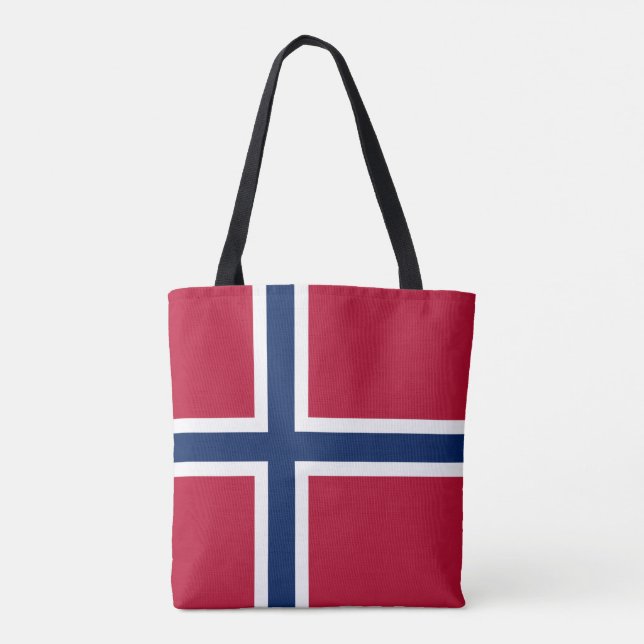 Bolsa Tote Bandeira da Noruega (Verso)