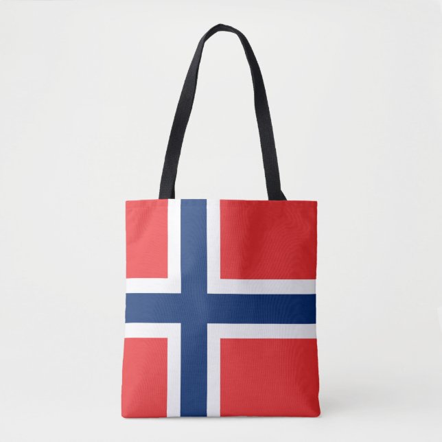 Bolsa Tote Bandeira da Noruega (Frente)