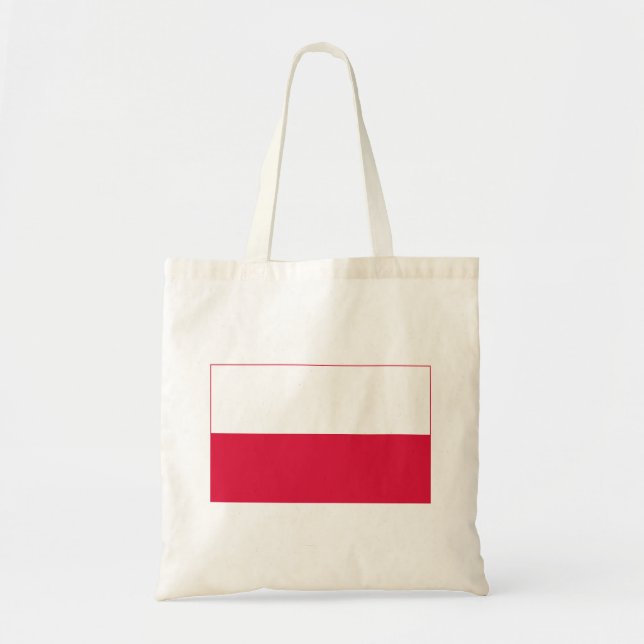 Bolsa Tote Bandeira da Polônia (Frente)