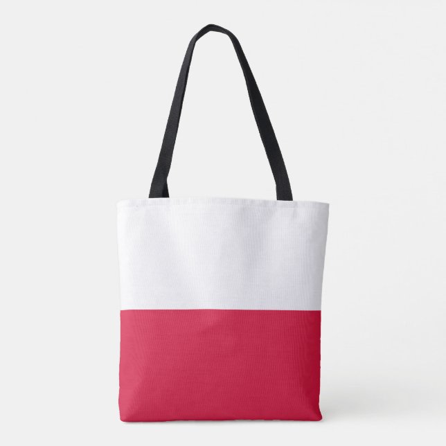 Bolsa Tote Bandeira da Polônia (Verso)