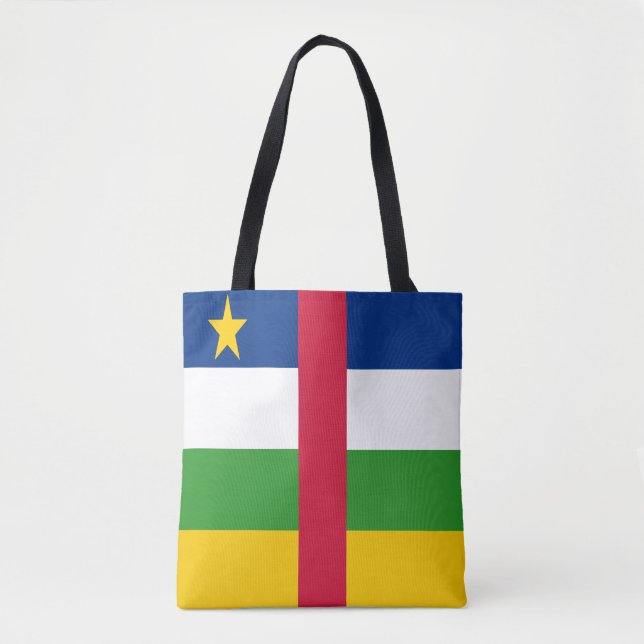 Bolsa Tote Bandeira da República Centro-Africana (Frente)