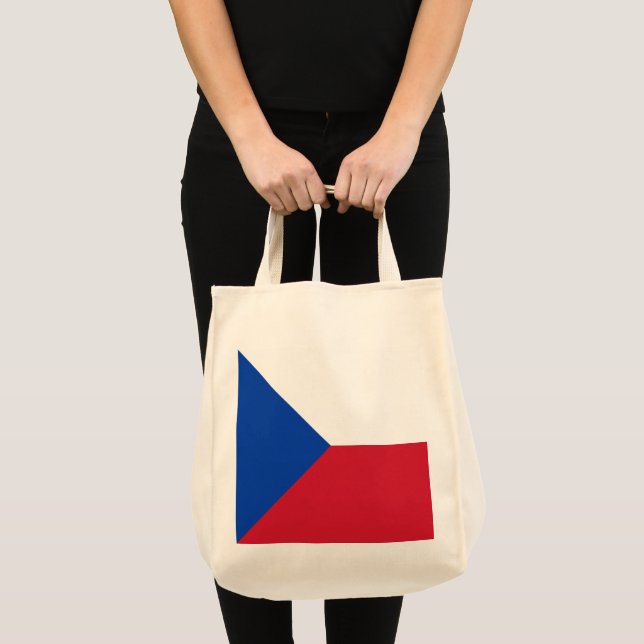 Bolsa Tote Bandeira da República Checa (Frente (produto))