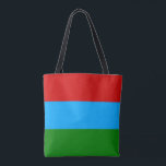 Bolsa Tote Bandeira da República da Carélia<br><div class="desc">Bandeira patriótica da República da Carélia</div>