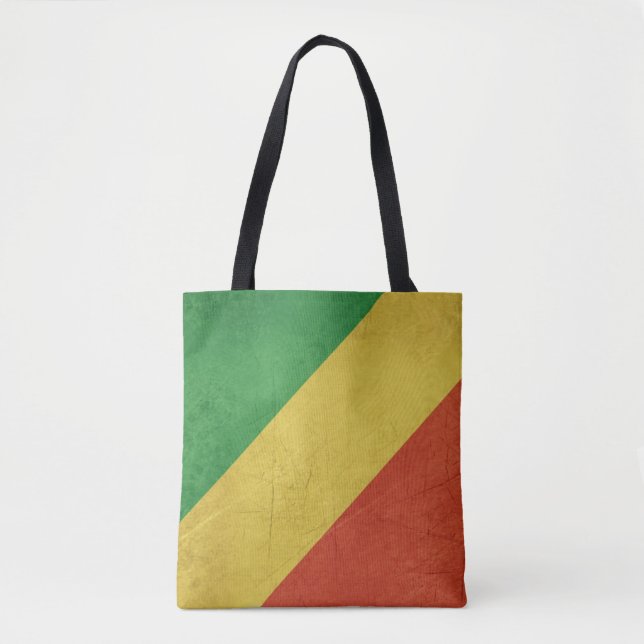 Bolsa Tote Bandeira da República Democrática do Congo (Frente)
