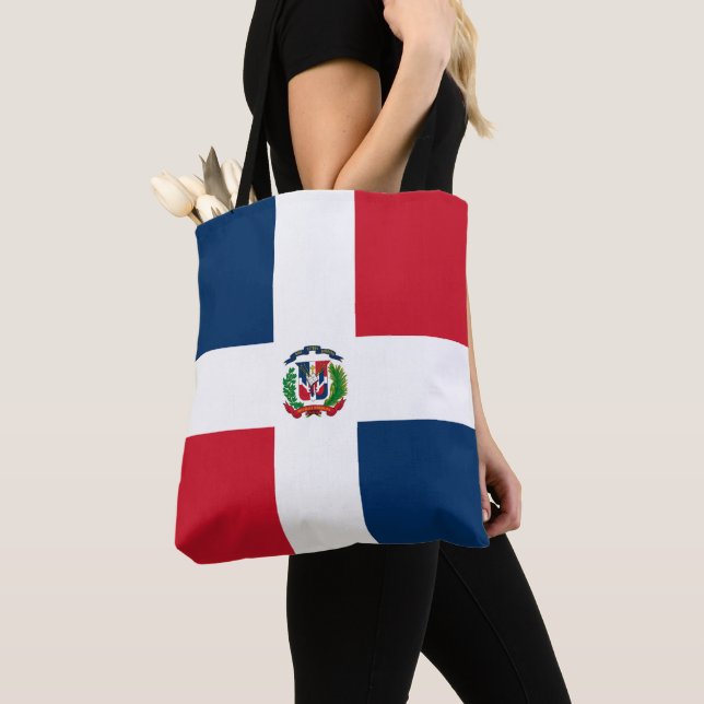 Bolsa Tote Bandeira da República Dominicana (Close Up)