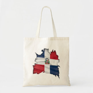 Bolsa Tote Bandeira da República Dominicana por baixo