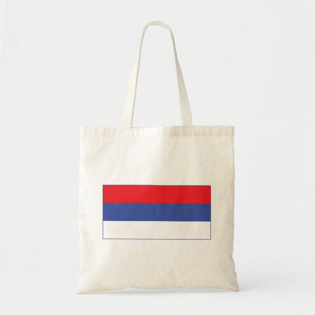 Bolsa Tote Bandeira da República Sérvia (Frente)