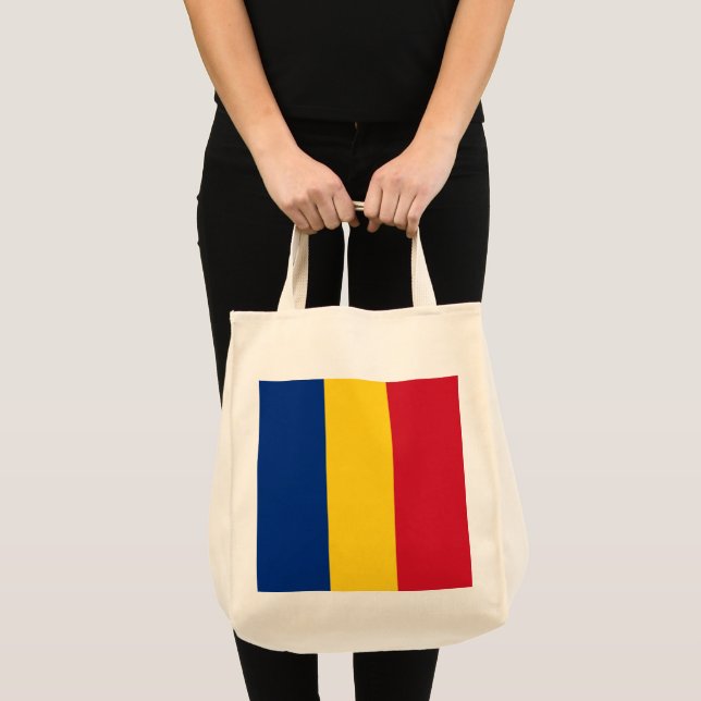 Bolsa Tote Bandeira da Romênia (Frente (produto))