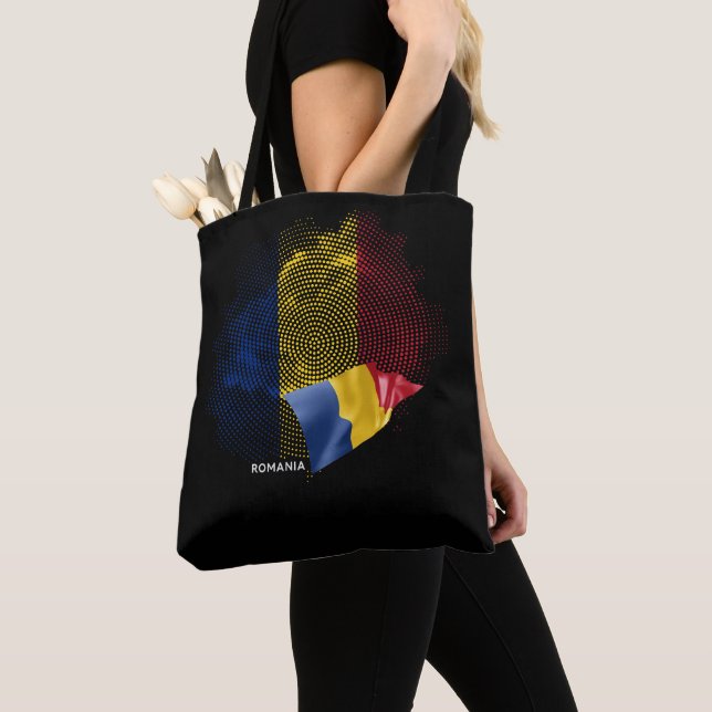 Bolsa Tote bandeira da Romênia (Close Up)