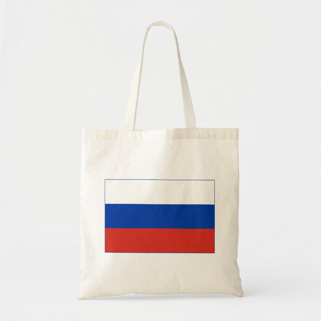 Bolsa Tote Bandeira da Rússia (Frente)