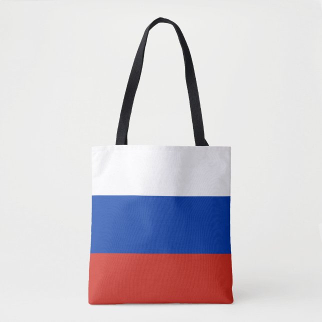 Bolsa Tote Bandeira da Rússia (Frente)