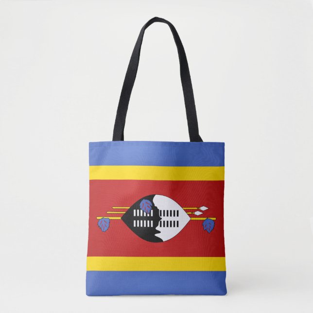 Bolsa Tote Bandeira da Suazilândia Legal (Eswatini) (Frente)