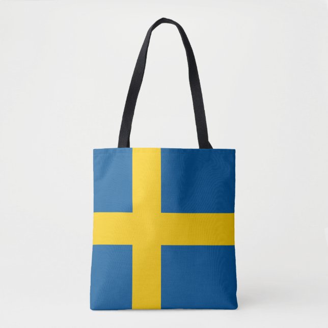 Bolsa Tote Bandeira da Suécia (Frente)