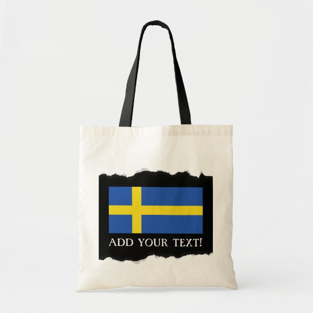 Bolsa Tote Bandeira da suecia (Frente)