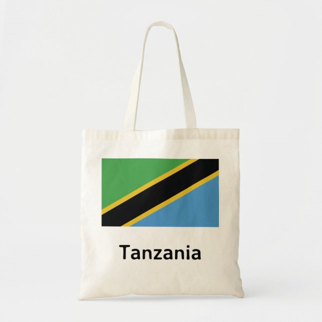 Bolsa Tote Bandeira da Tanzânia (Frente)