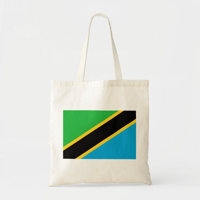 Bolsa Tote Bandeira da Tanzânia (Frente)