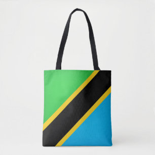 Bolsa Tote Bandeira da Tanzânia Legal