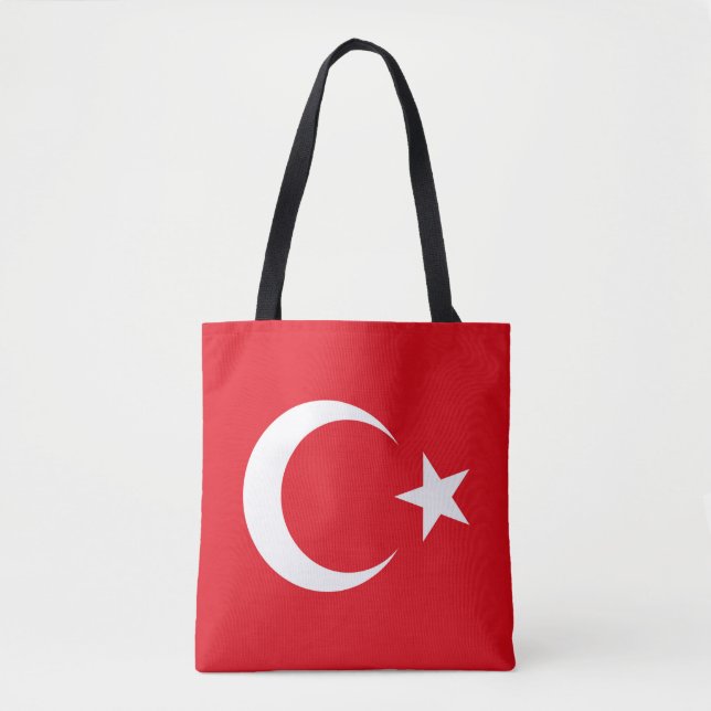Bolsa Tote Bandeira da Turquia (Frente)