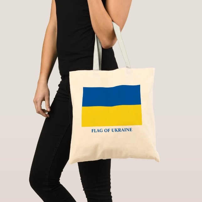 Bolsa Tote Bandeira da Ucrânia (Frente (produto))