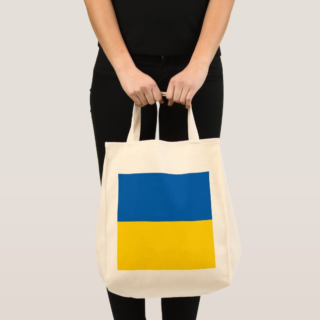 Bolsa Tote Bandeira da Ucrânia (Frente (produto))