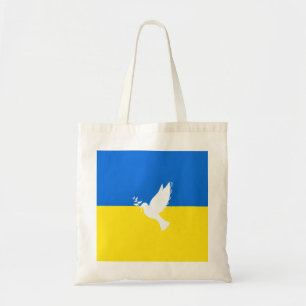 Bolsa Tote Bandeira da Ucrânia - Vara da Paz - Liberdade - P