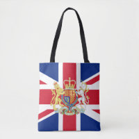 Bandeira da União Britânica e Crest Real