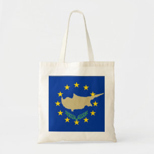 Bolsa Tote Bandeira da União Europeia e do saco de Chipre