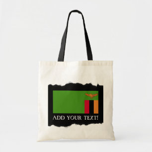 Bolsa Tote Bandeira da Zâmbia