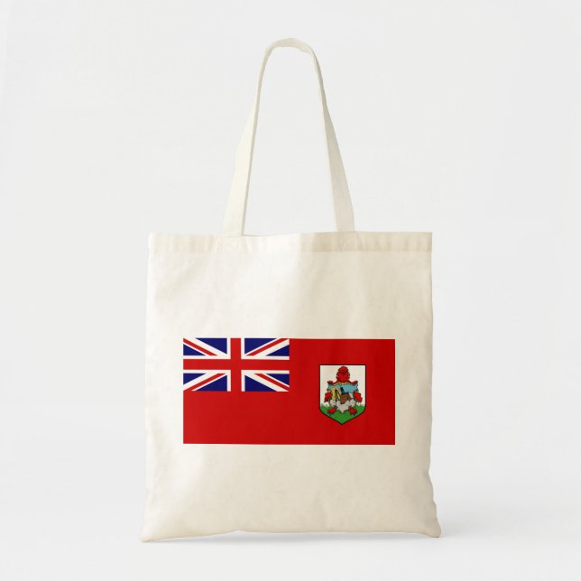 Bolsa Tote bandeira das Bermudas (Frente)