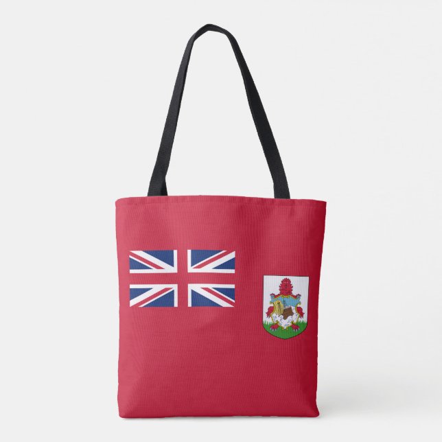 Bolsa Tote Bandeira das Bermudas Patriótica (Verso)