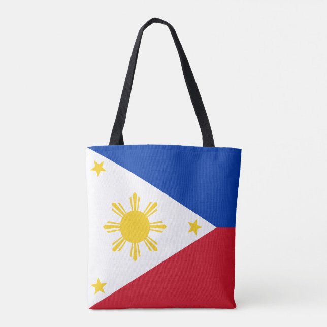 Bolsa Tote Bandeira das Filipinas (Verso)
