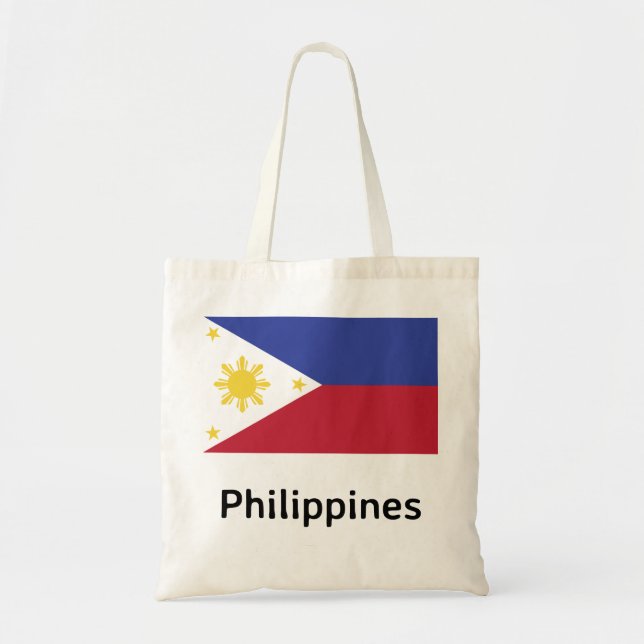 Bolsa Tote Bandeira das Filipinas (Frente)