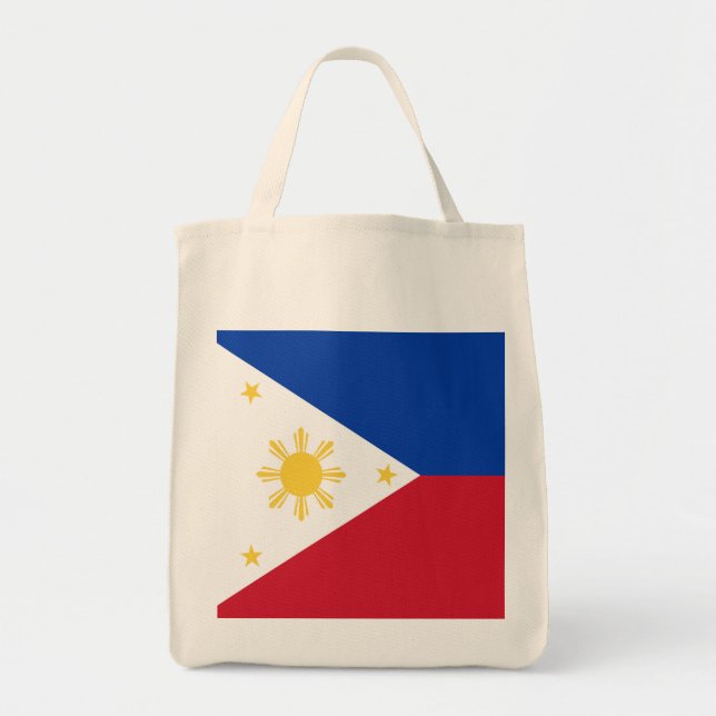 Bolsa Tote Bandeira das Filipinas (Frente)