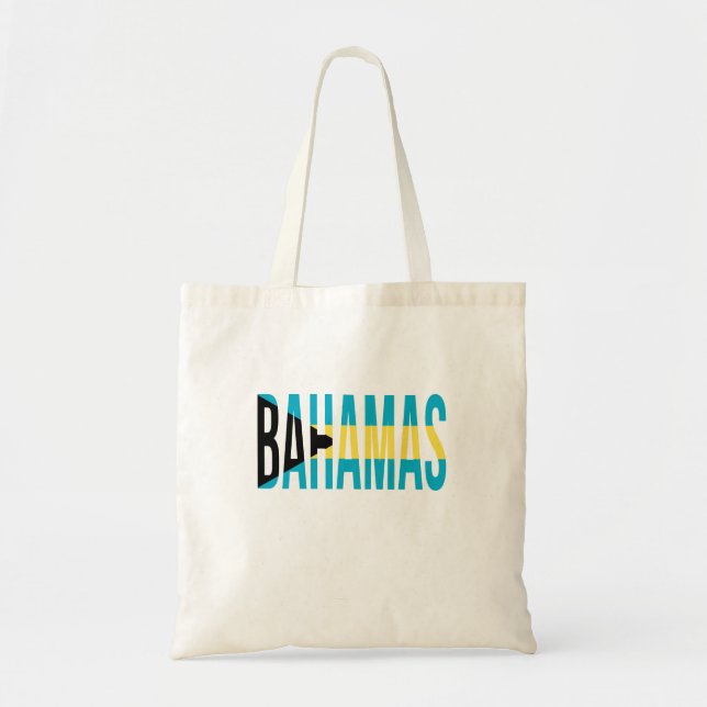 Bolsa Tote Bandeira das Ilhas Bahamas Vacantes (Frente)