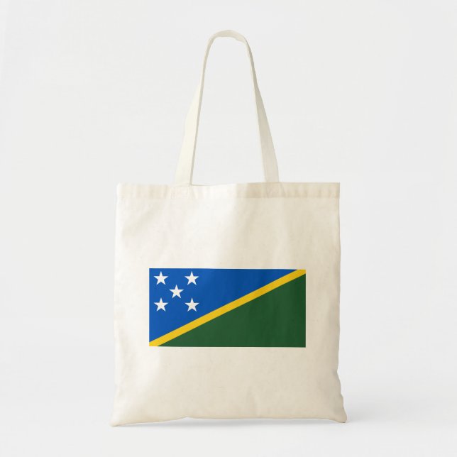 Bolsa Tote Bandeira das Ilhas Salomão (Frente)
