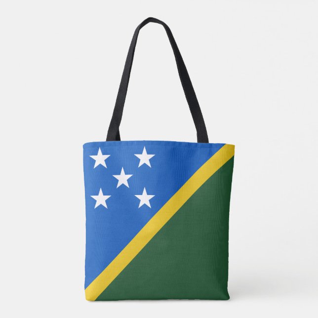 Bolsa Tote Bandeira das Ilhas Salomão (Verso)