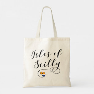 Bolsa Tote Bandeira das Ilhas Scilly Coração