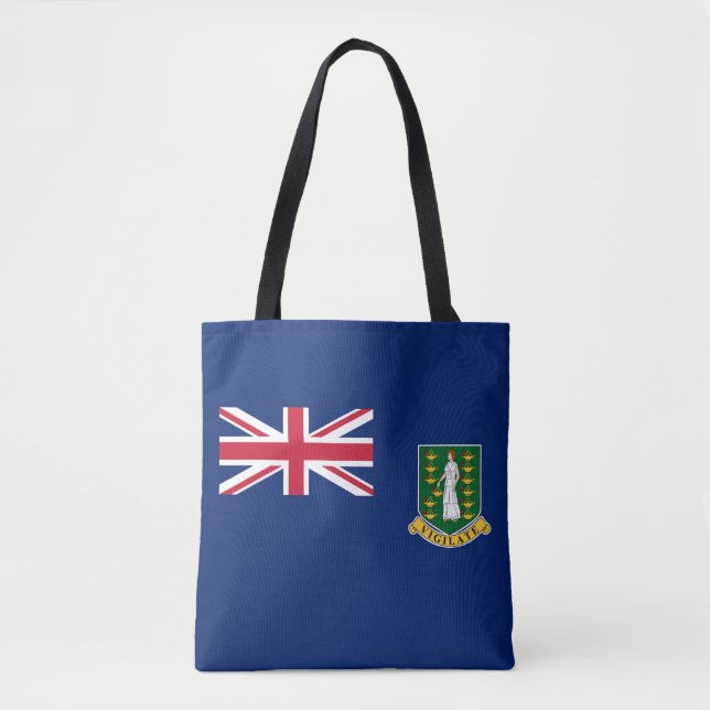 Bolsa Tote Bandeira das Ilhas Virgens Britânicas (Frente)