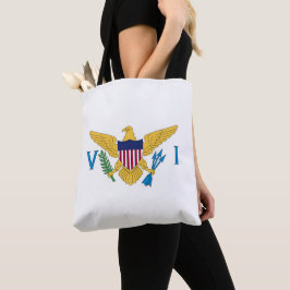 Bolsa Tote bandeira das Ilhas Virgens dos EUA