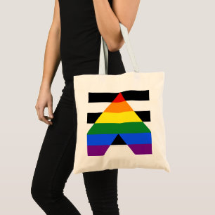 Bolsa Tote Bandeira de aliado straight da SlipperyJoe's lisa