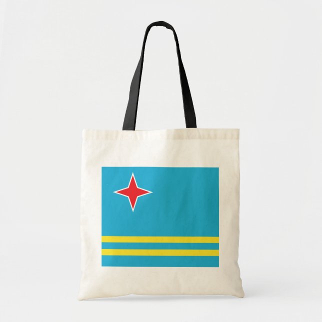 Bolsa Tote Bandeira de alta qualidade de Aruba (Frente)