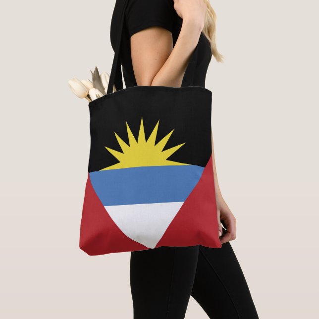 Bolsa Tote Bandeira de Antígua e Barbuda (Close Up)